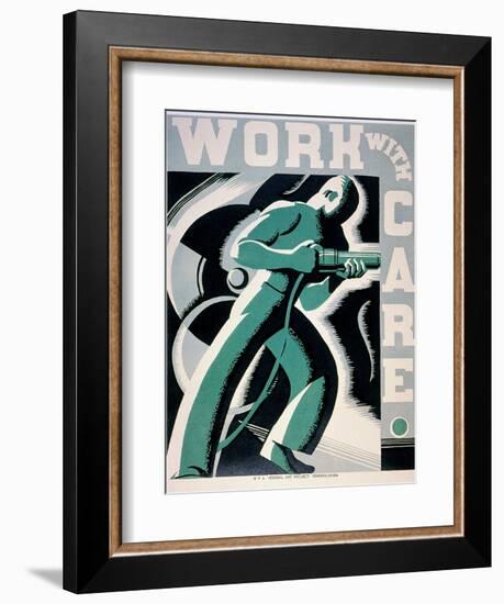 New Deal: Wpa Poster-Robert Muchley-Framed Giclee Print