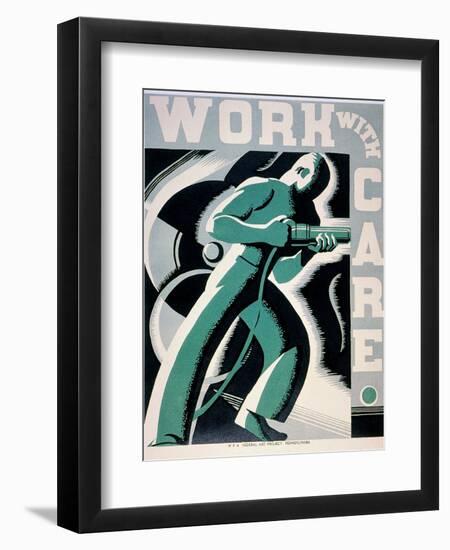 New Deal: Wpa Poster-Robert Muchley-Framed Giclee Print