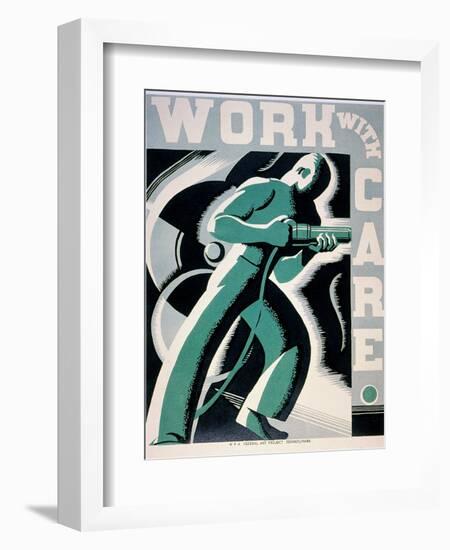 New Deal: Wpa Poster-Robert Muchley-Framed Giclee Print