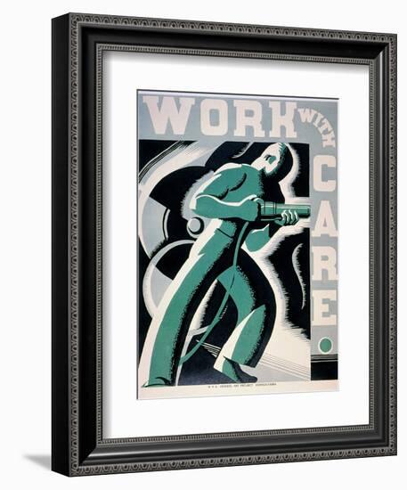 New Deal: Wpa Poster-Robert Muchley-Framed Giclee Print