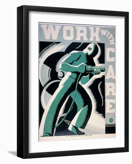 New Deal: Wpa Poster-Robert Muchley-Framed Giclee Print