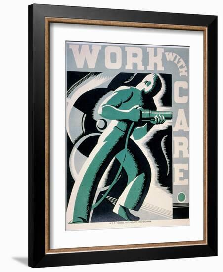 New Deal: Wpa Poster-Robert Muchley-Framed Giclee Print