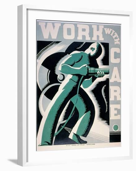 New Deal: Wpa Poster-Robert Muchley-Framed Giclee Print