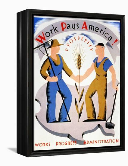 New Deal: Wpa Poster-Vera Bock-Framed Premier Image Canvas