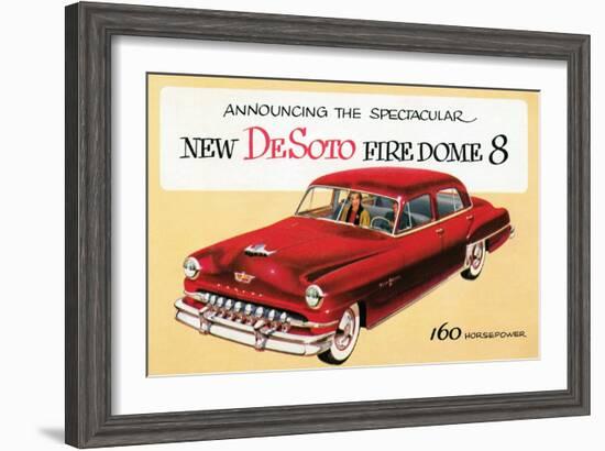 New DeSoto Firedome 8-null-Framed Art Print