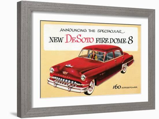 New DeSoto Firedome 8-null-Framed Art Print