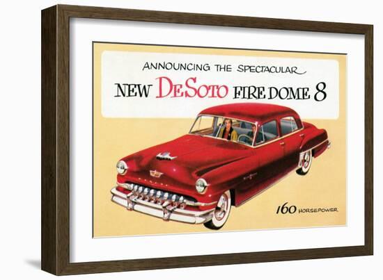 New DeSoto Firedome 8-null-Framed Art Print