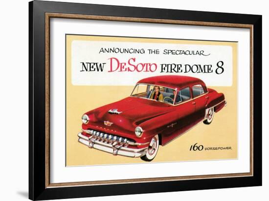 New DeSoto Firedome 8-null-Framed Art Print