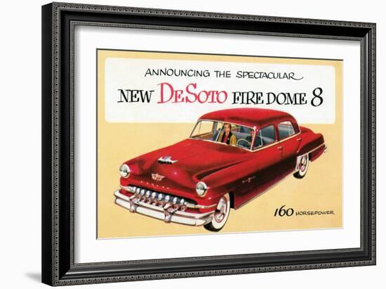 New DeSoto Firedome 8-null-Framed Art Print