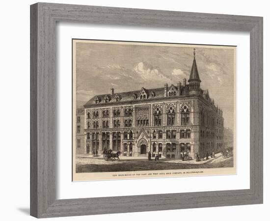 New Dock House of the East and West India Dock Company in Billiter Square-Frank Watkins-Framed Giclee Print