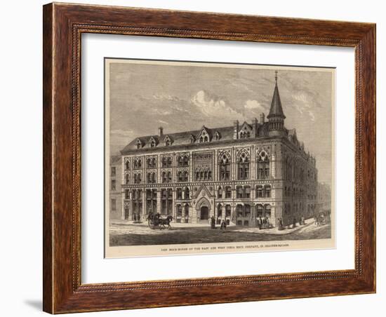 New Dock House of the East and West India Dock Company in Billiter Square-Frank Watkins-Framed Giclee Print