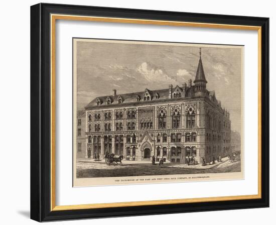 New Dock House of the East and West India Dock Company in Billiter Square-Frank Watkins-Framed Giclee Print