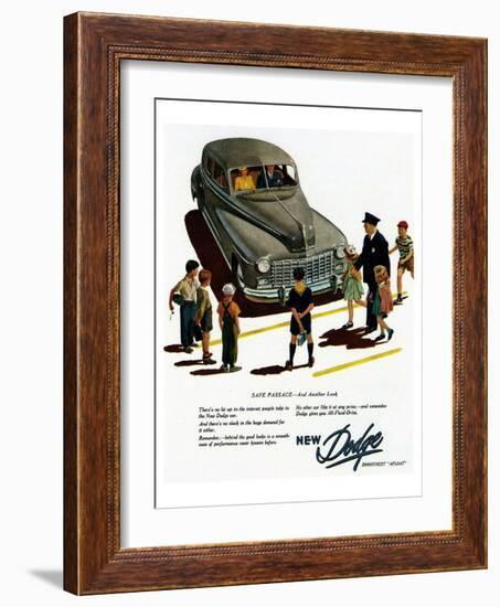 New Dodge Smoothes Afloat-null-Framed Art Print