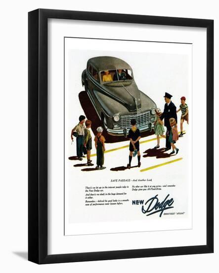 New Dodge Smoothes Afloat-null-Framed Art Print