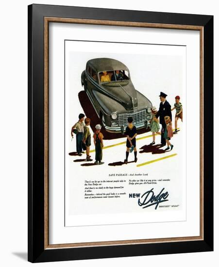 New Dodge Smoothes Afloat-null-Framed Art Print