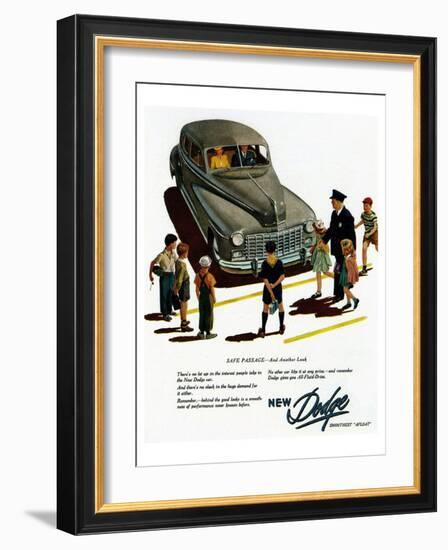 New Dodge Smoothes Afloat-null-Framed Art Print