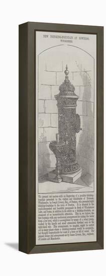 New Drinking-Fountain at Bowness, Windermere-null-Framed Premier Image Canvas