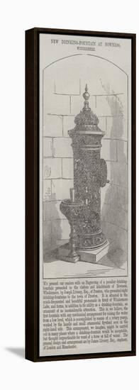 New Drinking-Fountain at Bowness, Windermere-null-Framed Premier Image Canvas