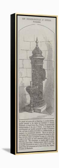 New Drinking-Fountain at Bowness, Windermere-null-Framed Premier Image Canvas