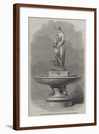 New Drinking-Fountain in Front of the Royal Exchange-null-Framed Giclee Print