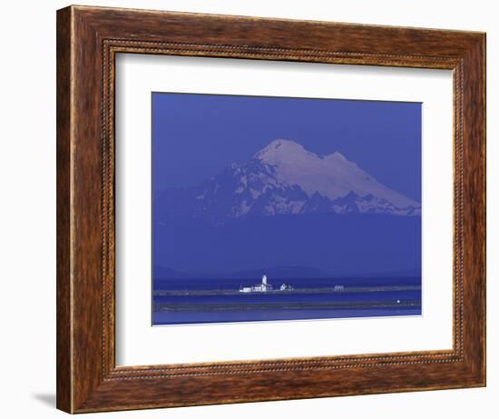 New Dungeness Lighthouse on Dungeness Bay, Washington, USA-Jamie & Judy Wild-Framed Photographic Print