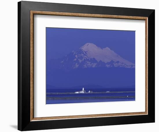 New Dungeness Lighthouse on Dungeness Bay, Washington, USA-Jamie & Judy Wild-Framed Photographic Print