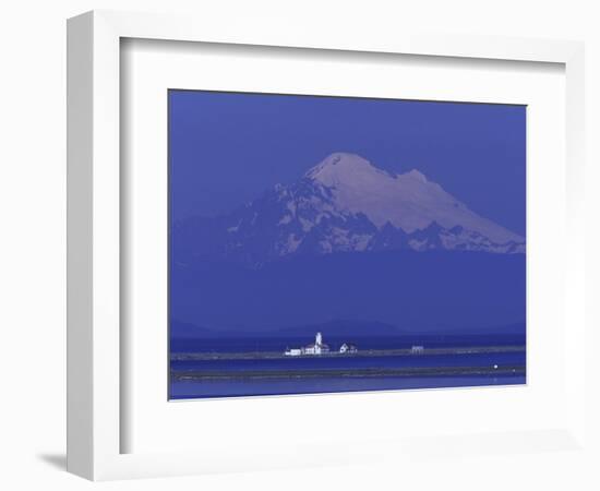 New Dungeness Lighthouse on Dungeness Bay, Washington, USA-Jamie & Judy Wild-Framed Photographic Print