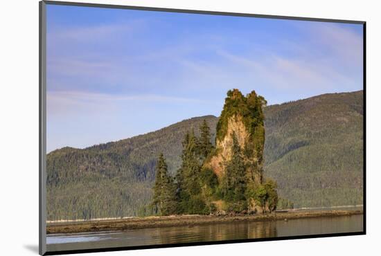 New Eddystone Rock, late afternoon summer sun, Behm Canal, Misty Fjords National Monument, Ketchika-Eleanor Scriven-Mounted Photographic Print