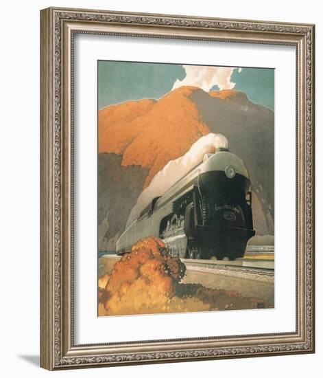 New Empire State Express-null-Framed Premium Giclee Print