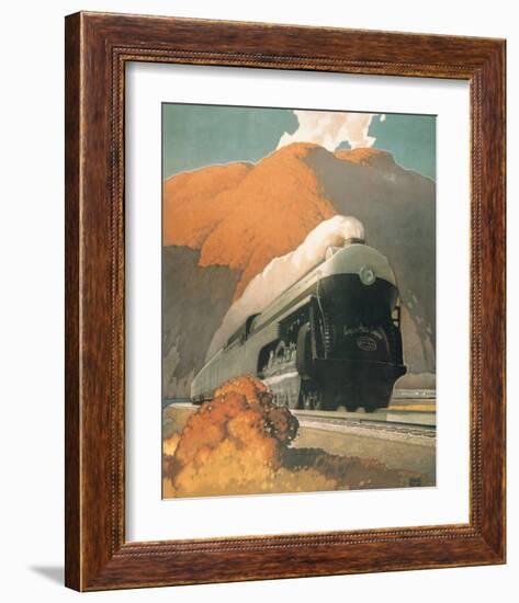New Empire State Express-null-Framed Premium Giclee Print