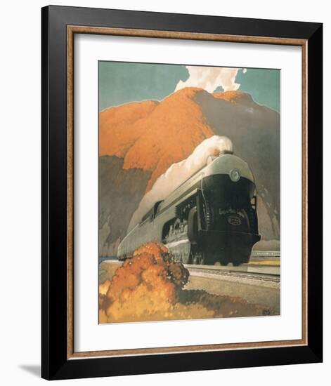 New Empire State Express-null-Framed Premium Giclee Print