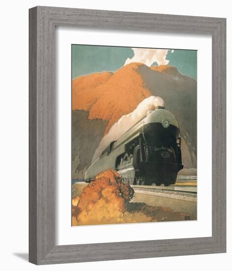 New Empire State Express-null-Framed Premium Giclee Print