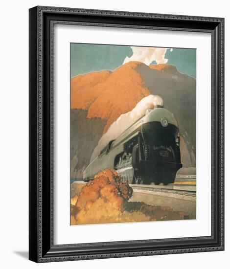 New Empire State Express-null-Framed Premium Giclee Print