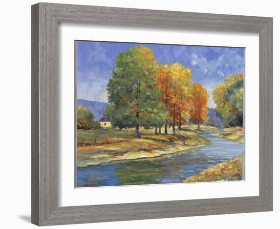 New England Autumn-John Zaccheo-Framed Giclee Print