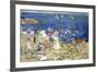 New England Beach Scene, C.1896-97-Maurice Brazil Prendergast-Framed Giclee Print