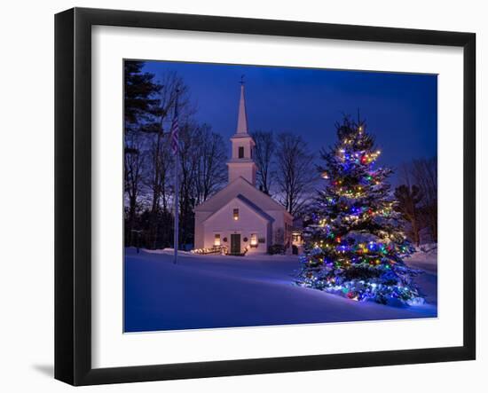New England Christmas-Michael Blanchette Photography-Framed Photographic Print