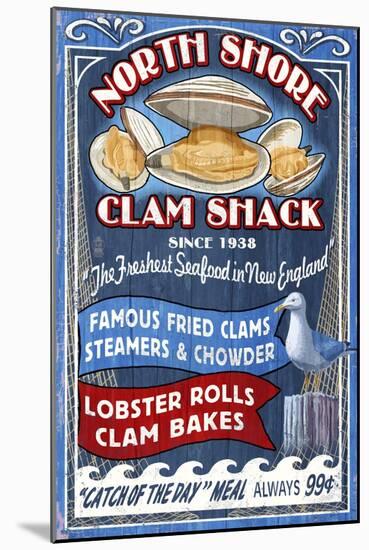 New England - Clam Shack-Lantern Press-Mounted Art Print