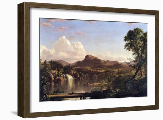 New England Scene-Frederic Edwin Church-Framed Art Print