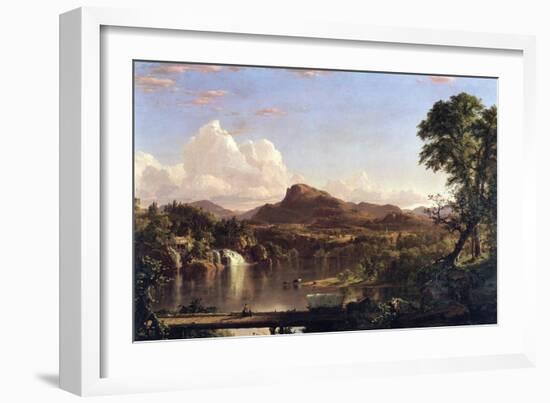 New England Scene-Frederic Edwin Church-Framed Art Print