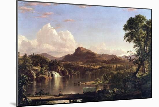 New England Scene-Frederic Edwin Church-Mounted Art Print