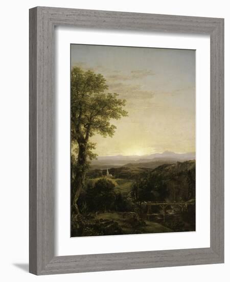 New England Scenery, 1839-Thomas Cole-Framed Giclee Print