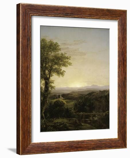 New England Scenery, 1839-Thomas Cole-Framed Giclee Print