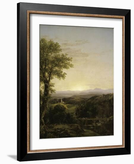 New England Scenery, 1839-Thomas Cole-Framed Giclee Print