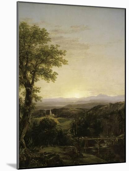New England Scenery, 1839-Thomas Cole-Mounted Giclee Print