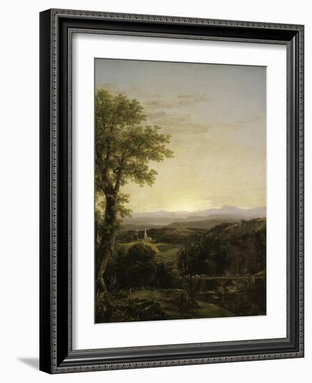 New England Scenery, 1839-Thomas Cole-Framed Giclee Print