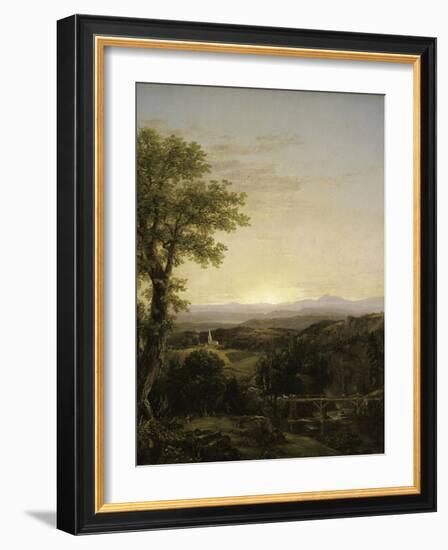 New England Scenery, 1839-Thomas Cole-Framed Giclee Print