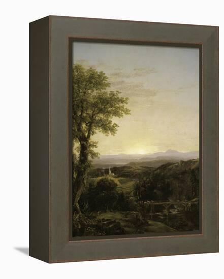 New England Scenery, 1839-Thomas Cole-Framed Premier Image Canvas