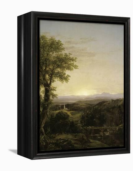 New England Scenery, 1839-Thomas Cole-Framed Premier Image Canvas