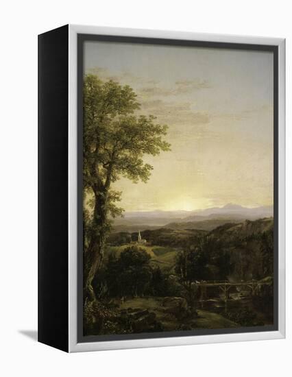 New England Scenery, 1839-Thomas Cole-Framed Premier Image Canvas
