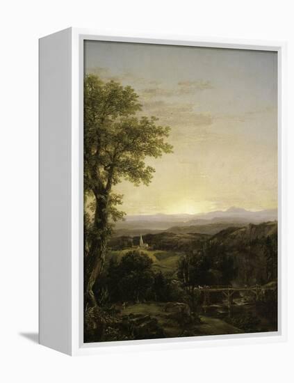 New England Scenery, 1839-Thomas Cole-Framed Premier Image Canvas